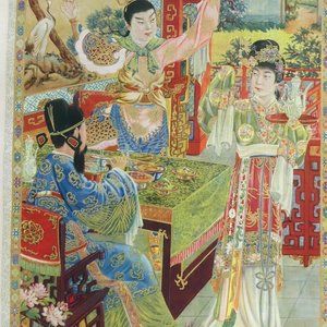 Vintage limited prints New Years pictures in scrol